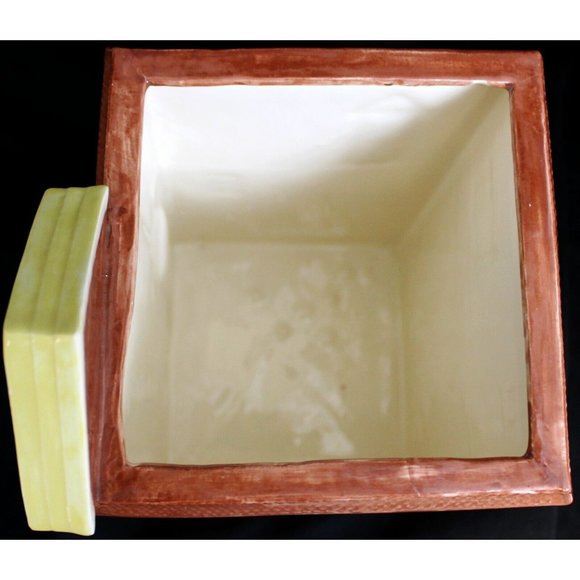 Vtg 1976 House Canister Hand Painted Kitchen Duncan Ceramics San Fran Victorian - Picture 7 of 9